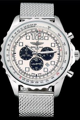 Breitling Navitimer Top Replica 8955 Stainless Steel Strap Beige Dial
