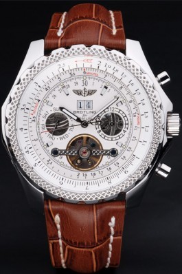 Luxury Top Replica 7822 Brown Leather Strap Bentley Motors Brown Watch