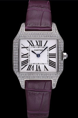 Cartier Santos 100 Diamond Silver Bezel 621911