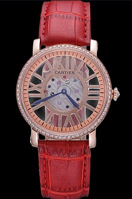 Cartier Rotonde Skeleton Flying Tourbillon Red 621962