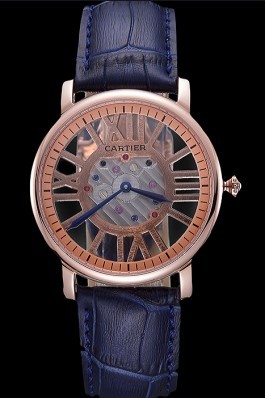 Cartier Rotonde Skeleton Flying Tourbillon Blue 621965