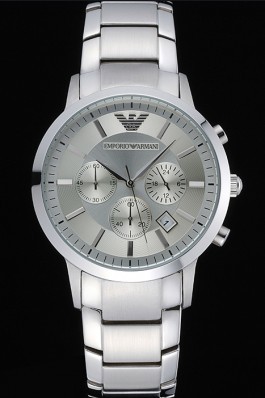 Emporio Armani Classic Chronograph Silver Dial Stainless Steel Bracelet 622344