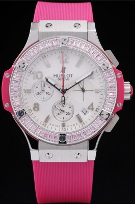 Hublot Top Replica 8218 Pink Rubber Strap Frutti Big Bang Luxury Watch 12