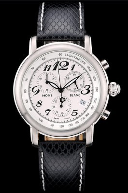 MontBlanc Top Replica 9103 Leather Strap Watch 138
