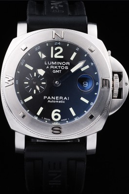 Panerai Top Replica 8540 Black Rubber Strap Luxury Black Watch 94