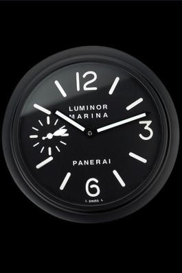 Panerai Luminor Marina Wall Clock Black And White 622473