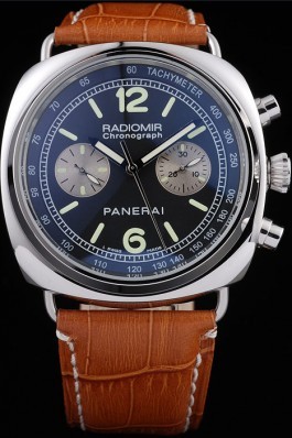 Panerai Top Replica 8602 Brown Leather Strap Brown Crocodile Leather Luxury Watch