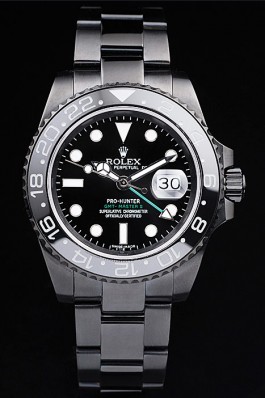 Rolex Top Replica 8899 Black Strap GMT Master II Pro-Hunter Luxury Watch