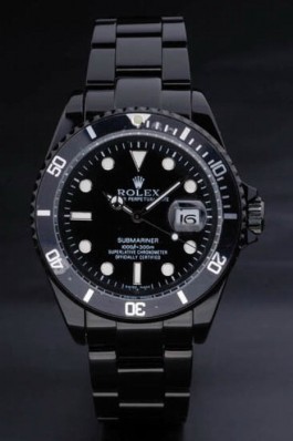 Rolex Top Replica 8884 Black Stainless Steel Strap Luxury Watch 112