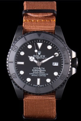Rolex Submariner STEALTH MK IV Brown Fabric Band rl426 621388
