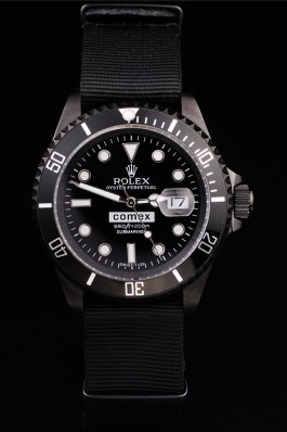 Black Top Replica 8888 Black Leather Strap Submariner Luxury Watch 260