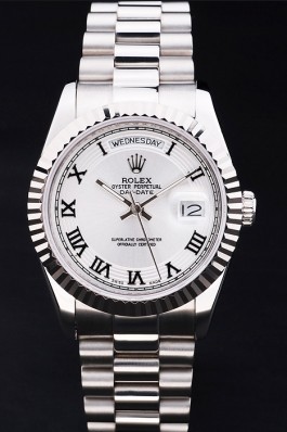 Rolex Top Replica 8800 Stainless Steel Strap Day-Date Luxury Watch 185