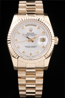 Rolex Top Replica 7454 Gold Strap Gold Swiss Mechanism Luxury Watch