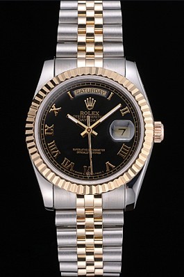 Rolex Top Replica 7457 Gold Strap Swiss Mechanism Gold Luxury Watch