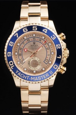 Rolex Top Replica 8919 Gold Stainless Steel Strap Gold Yacht-Master II Luxury Watch 239