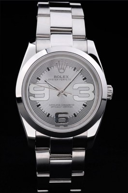 Rolex Top Replica 8877 Stainless Steel Strap Silver Luxury Watch