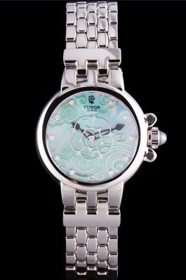 Tudor Clair de Rose Green Dial Stainless Steel Band 621494