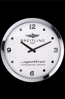 Breitling Superocean Wall Clock Silver-White 622463