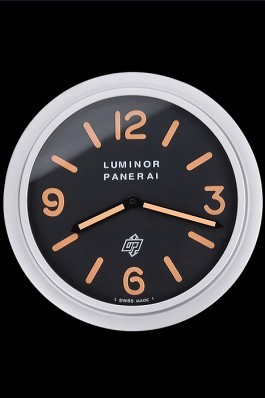 Panerai Luminor Marina Wall Clock Black-Orange 622472