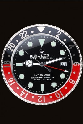 Rolex GMT Master II Wall Clock Black-Red 622478