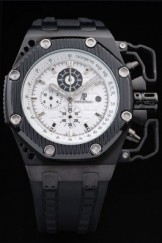 Audemars Top Replica 7722 Black Rubber Strap Survivor Asia Luxury Ion-Plated Watch