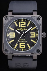 Bell Top Replica 7758 Black Strap and Ross BR01-92 43