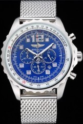 Breitling Navitimer Top Replica 8953 Stainless Steel Strap Blue Dial