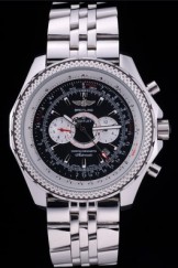 Black Top Replica 7807 Strap Bentley Luxury Steel Link Watch