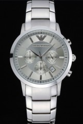 Emporio Armani Classic Chronograph Silver Dial Stainless Steel Bracelet 622344