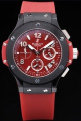 Red Top Replica 8195 Red Rubber Strap Big Bang Luxury Watch 3