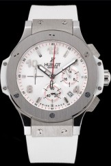 Luxury Top Replica 8169 White Rubber Strap Big Bang Watch 4