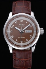 Mido Multifort Brown Dial Brown Leather Strap 622180