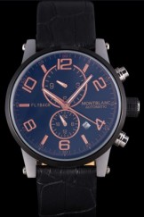 MontBlanc Top Replica 9089 Leather Strap Watch 124