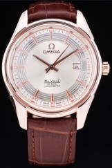 Men's Top Replica 8420 Strap Omega DeVille Watch