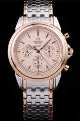 Men's Top Replica 8409 Gold Stainless Steel Strap Omega DeVille Luxury Watch