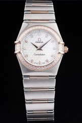 Omega Top Replica 8509 Stainless Steel Strap Constellation White Luxury Watch