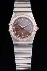 Brown Top Replica 8498 Stainless Steel Strap Swiss Constellation Luxury Watch