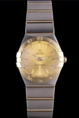 Omega Constellation Gold Dial Two Tone Band 621468