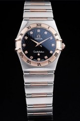 Rose Top Replica 8493 Stainless Steel Strap Omega Swiss Constellation Luxury Watch
