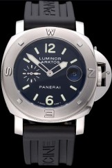 Panerai Top Replica 8576 Black Rubber Strap Luxury Watch 95