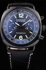 Black Top Replica 8590 Black Leather Strap Radiomir Luxury Watch 69
