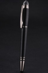 MontBlanc Starwalker Horizontally Grooved Black Ballpoint Pen With Cap 622810