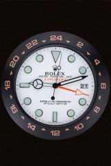 Rolex Explorer II Wall Clock Black-Orange 622479