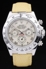 Rolex Top Replica 8847 Yellow Leather Strap Yellow Luxury Watch