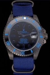 Rolex Stealth Submariner Blue Nylon Strap 622008