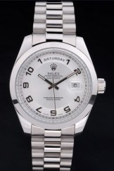 Rolex Top Replica 8811 Stainless Steel Strap Silver Luxury Watch 192