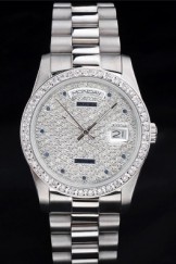 Rolex Top Replica 8804 Stainless Steel Strap Silver Luxury Watch