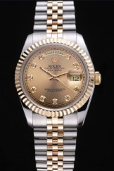 Rolex Top Replica 7459 Gold Strap Gold Swiss Mechanism Luxury Watch