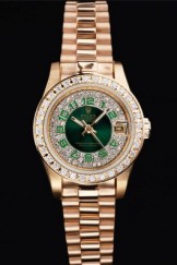 Rolex Top Replica 8710 Gold Stainless Steel Strap Datejust Luxury Watch