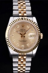 Rolex Top Replica 8702 Stainless Steel Strap Toned Datejust Luxury Watch 16